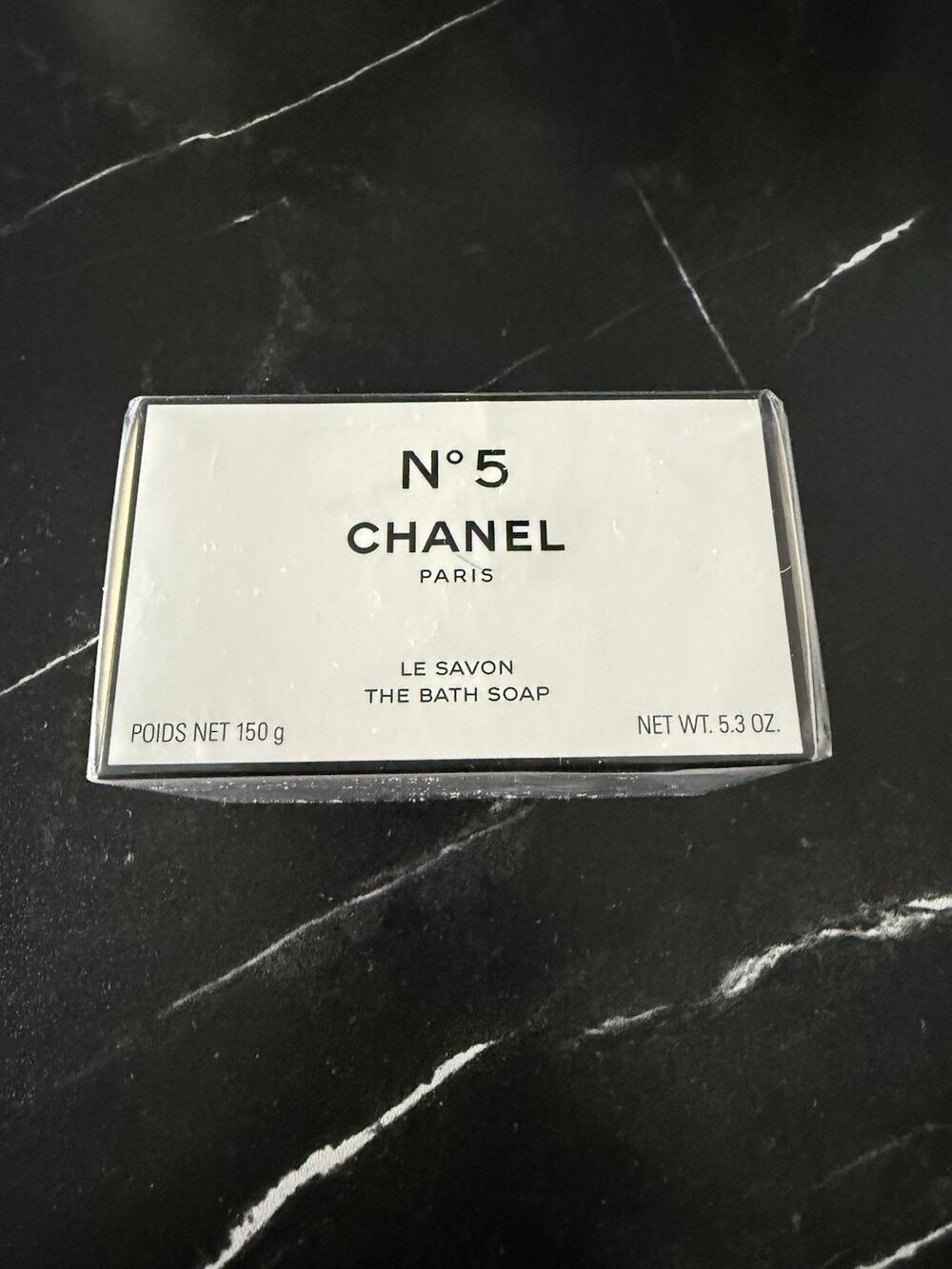 CHANEL No. 5 Le Savon Bath Soap Bar for Women, White, 5.3 oz (Sealed)